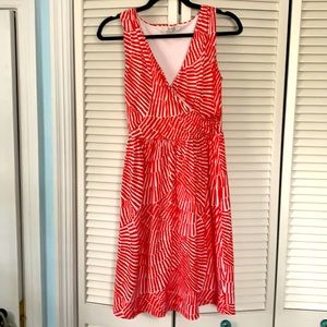 Boden sleeveless faux wrap dress